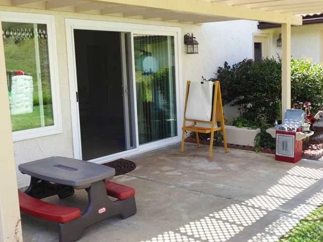Covered outdoor art and play area at ABC Time